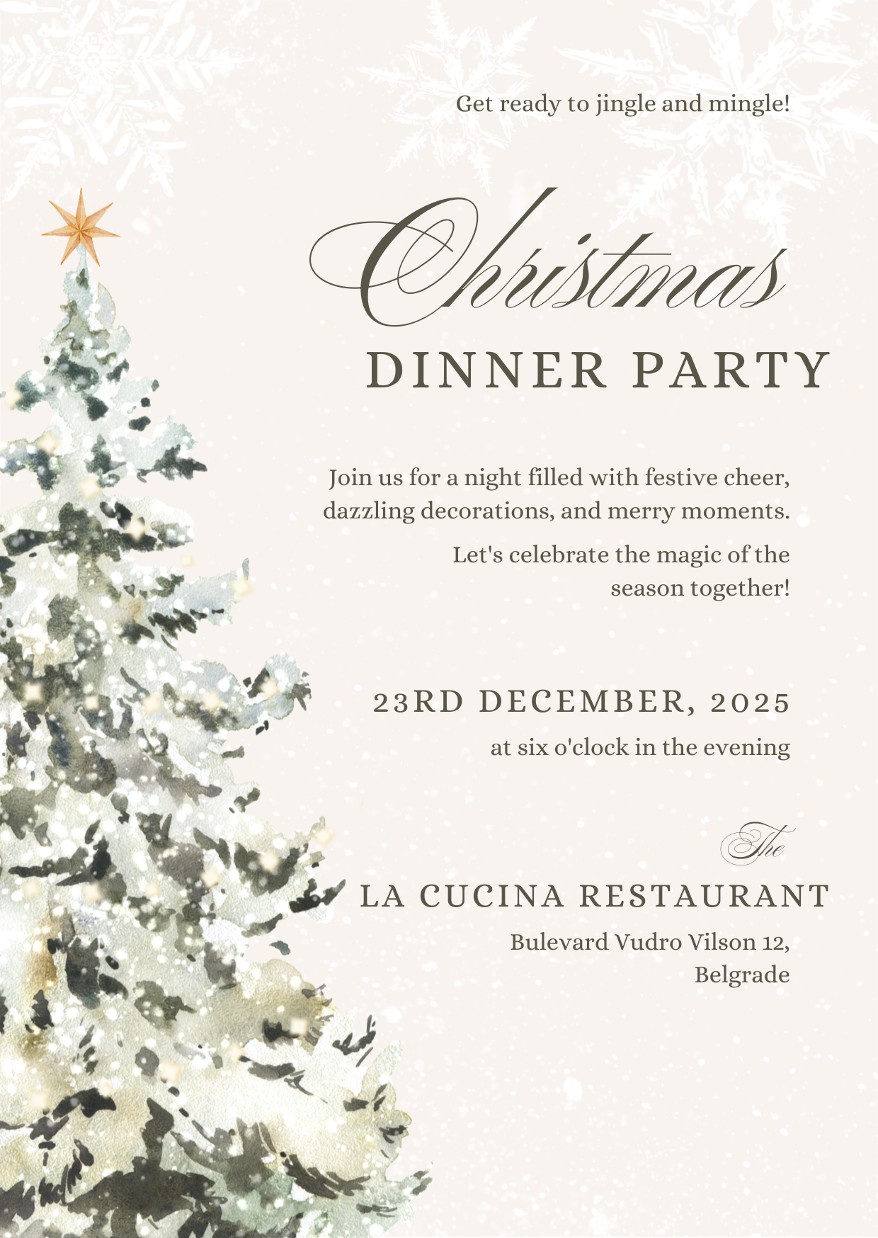 Christmas Dinner Party BSCC - December 23